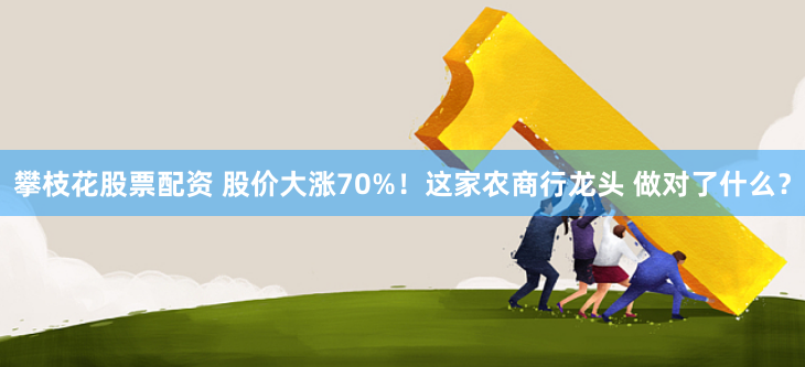攀枝花股票配资 股价大涨70%！这家农商行龙头 做对了什么？